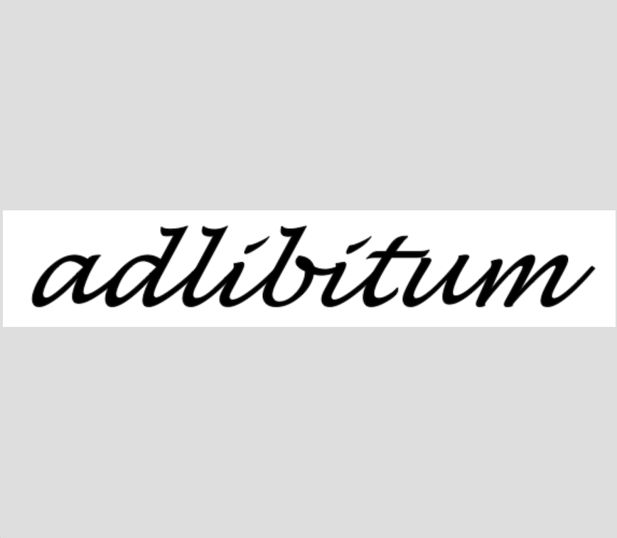 adlibitum Schriftzug