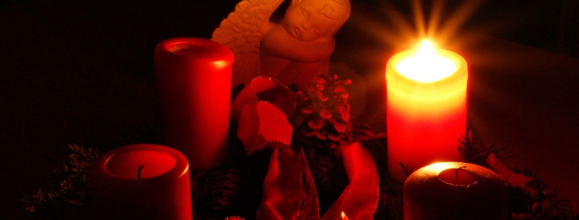 Adventskranz am 1. Advent